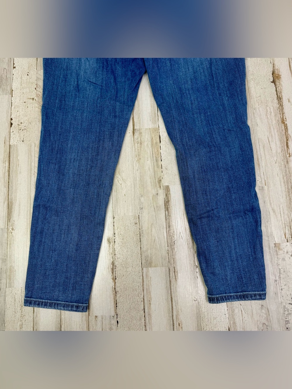 Lane Bryant Womens 14 Skinny Leg Jeans Blue Wash High Rise Flower Pattern - Picture 11 of 11